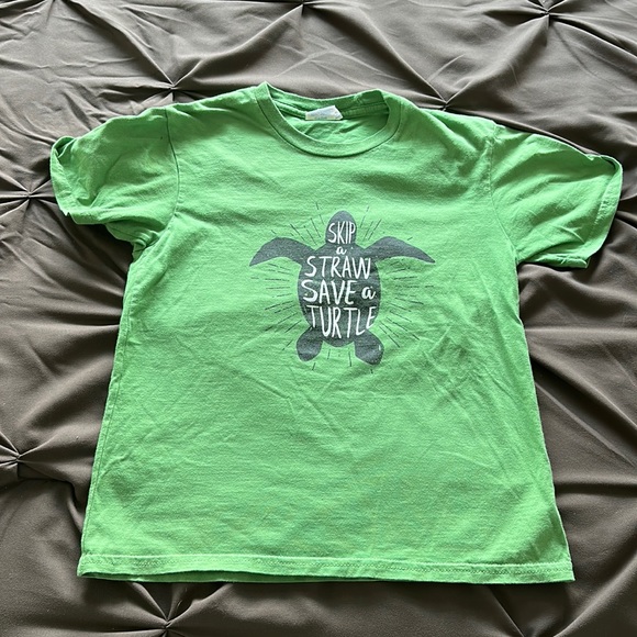 Skip a straw sage a turtle t shirt kids small - Picture 1 of 3